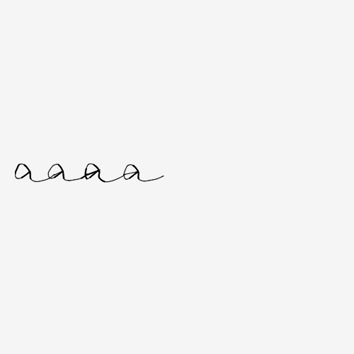Generative Handwriting Letter "a"